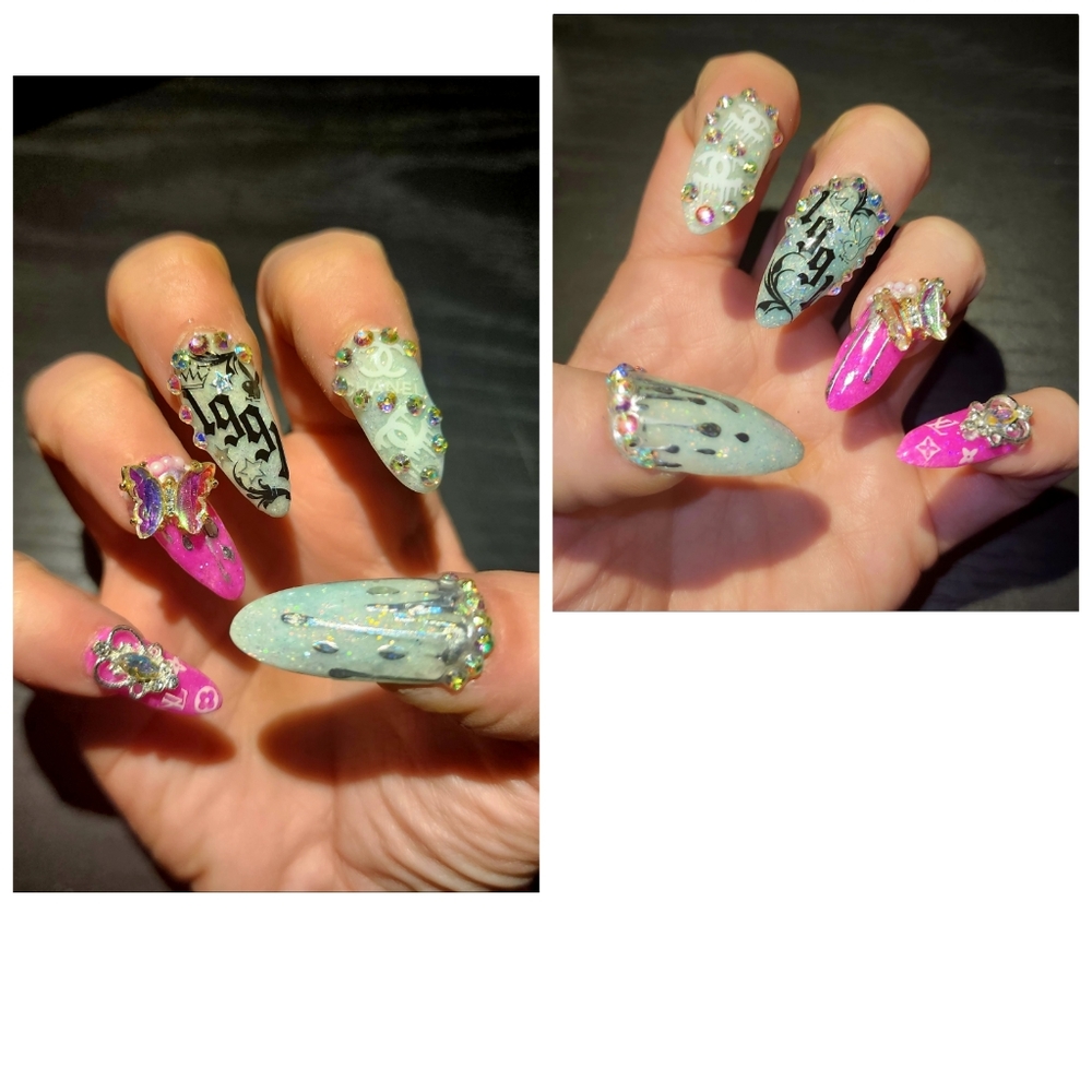 Handmade acrylic nails